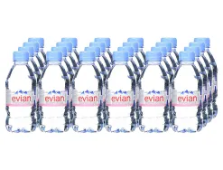 Eau evian bouchon plat rpet 33cl