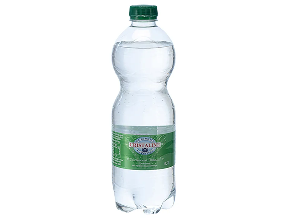 Eau gazeuse cristaline bouteil le 50cl