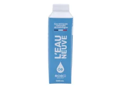 Eau mineral l'eau neuve naturelle de montagne bouteille carton 500ml