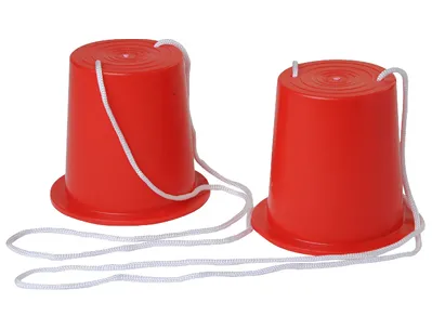 Echasse plastico rototech 2 bases cylindriques avec ficelles diamètre 105mm hauteur 140mm