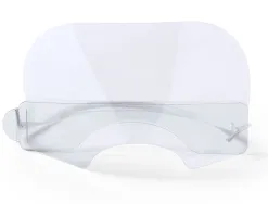 Ecran de protection bucco-nasal avec mentonniere materiel pet 17x8,5 cm