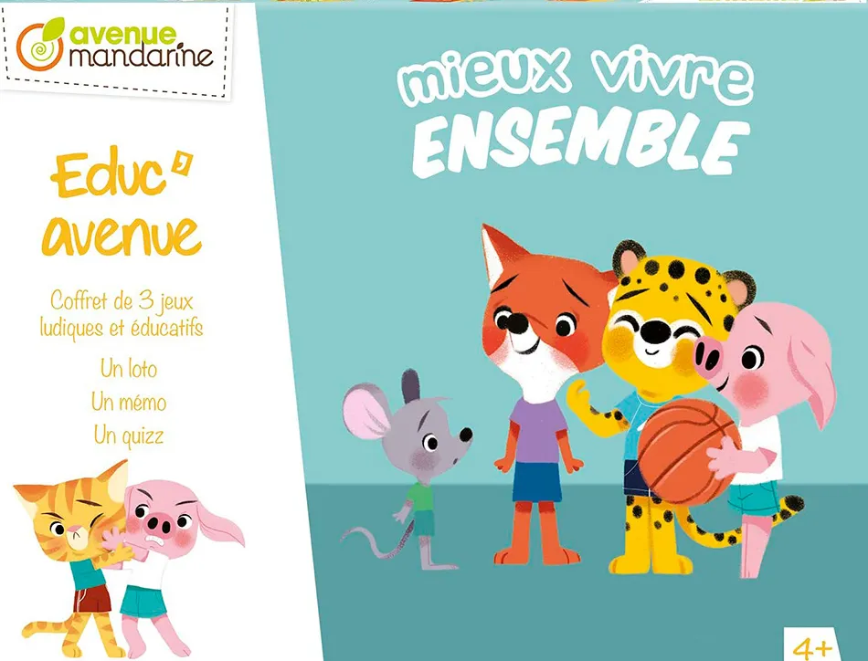 Educ'avenue clairefontaine mieux vivre ensemble - 3 jeux partager.