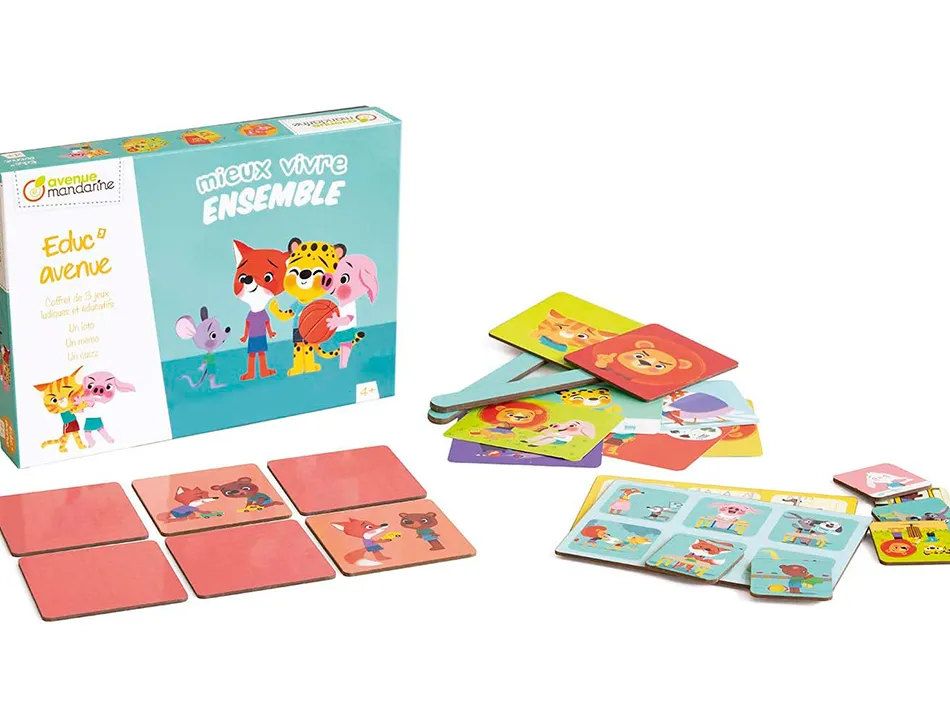 Educ'avenue clairefontaine mieux vivre ensemble - 3 jeux partager.