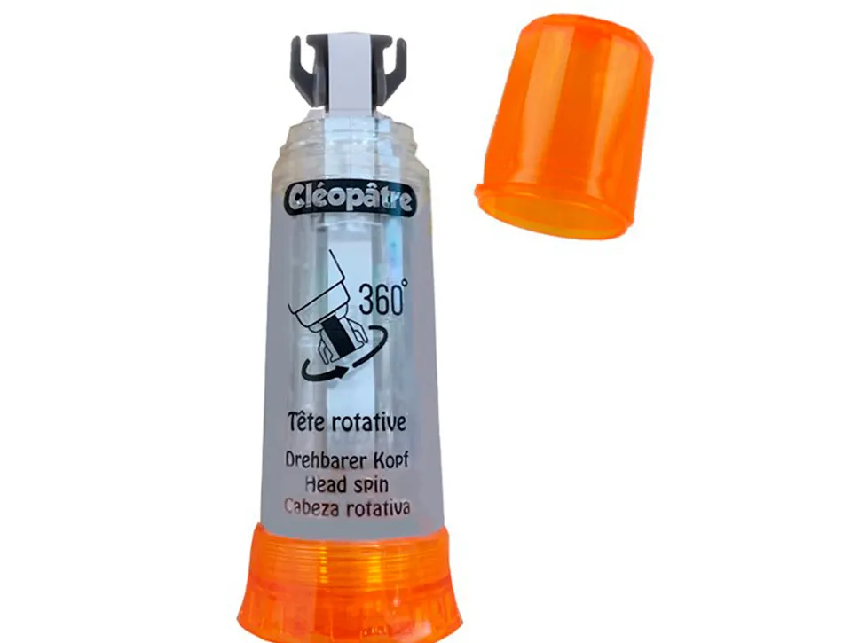 Effaceur d'encre cleopatre correcteur rechargeable avec tete rotative 360 . dimension 6m x5 mm
