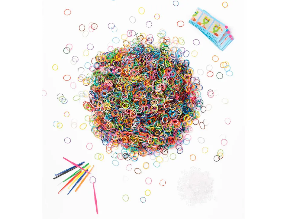 Elastique couleur folia caoutchouc super pack coloris assortis seau 5700 unites
