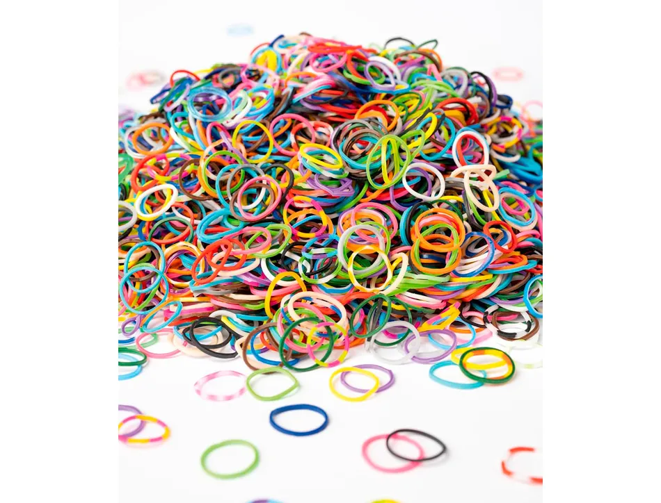 Elastique couleur folia caoutchouc super pack coloris assortis seau 5700 unites