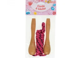 Elastiques cordes a sauter kim play corde a sauter poignees bois 2m