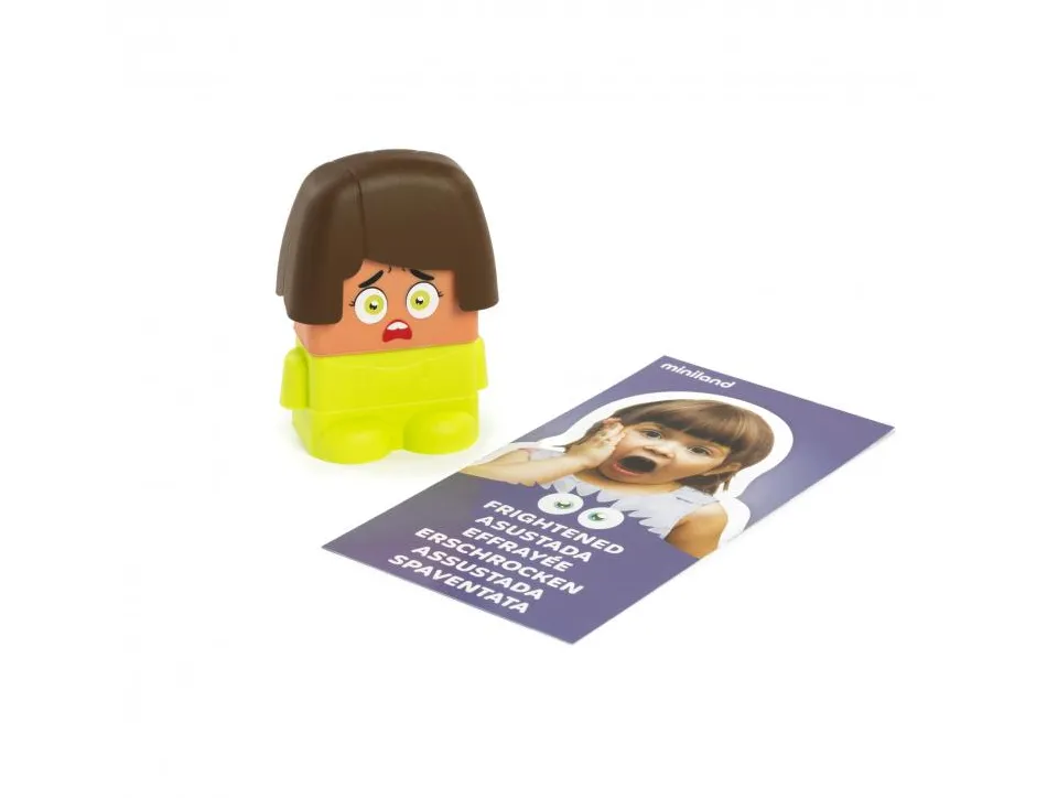 Emotiblocks premieres emotions miniland 100 combinaisons possibles interet pedagogique 18 pieces