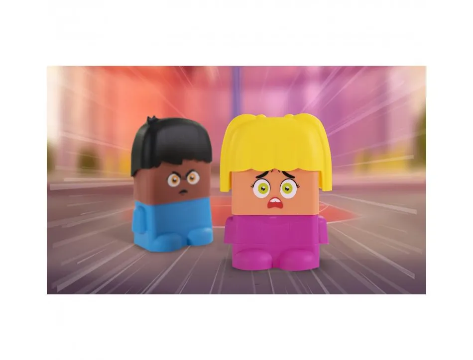Emotiblocks premieres emotions miniland 100 combinaisons possibles interet pedagogique 18 pieces