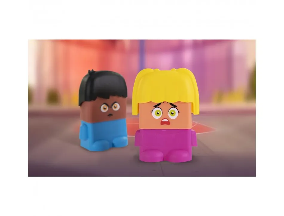 Emotiblocks premieres emotions miniland 100 combinaisons possibles interet pedagogique 18 pieces