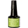 Encre à tampons q-connect pour feutre ou mousse coloris noir flacon 28ml