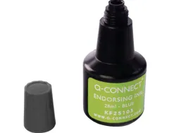 Encre à tampons q-connect pour feutre ou mousse coloris noir flacon 28ml