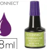 Encre à tampons q-connect pour feutre ou mousse coloris violet flacon 28ml