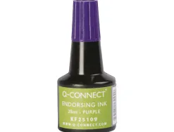 Encre à tampons q-connect pour feutre ou mousse coloris violet flacon 28ml