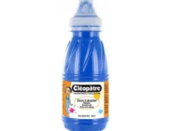 Encre a dessiner cleopatre diluable a l eau multisupports flacon de 250 ml coloris bleu clair