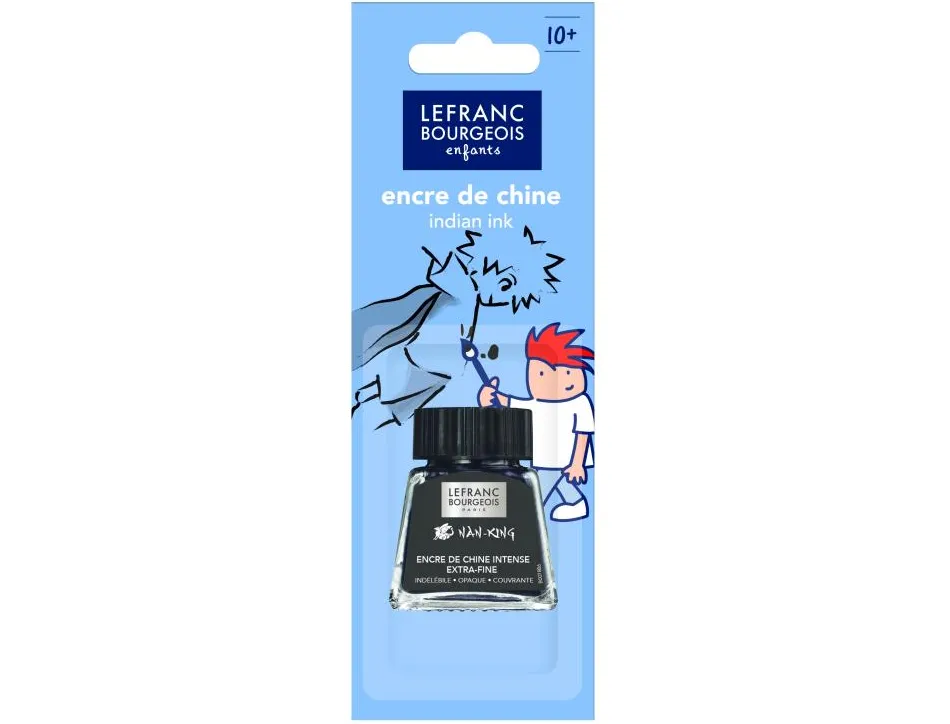 Encre de chine lefranc bourgeois dessin calligraphie flacon 14 ml