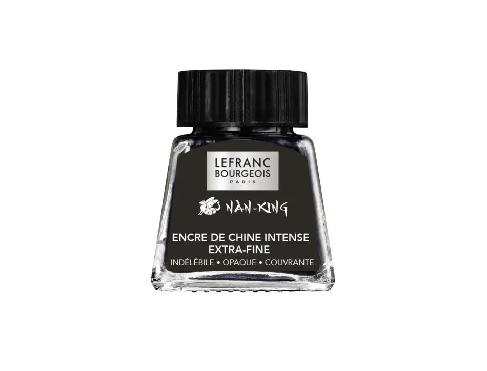 Encre de chine lefranc bourgeois dessin calligraphie flacon 14 ml