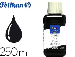 Encre de chine pébéo plume pinceau couleur noir flacon 250ml