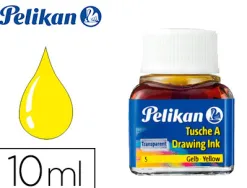 Encre de chine pelikan tire-lignes plumes dessinateur pinceaux couleur jaune flacon 10ml