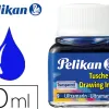 Encre de chine pelikan tire-lignes plumes dessinateur pinceaux couleur bleu outremer flacon 10ml