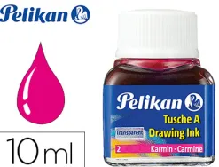 Encre de chine pelikan tire-lignes plumes dessinateur pinceaux couleur carmin flacon 10ml