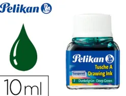 Encre de chine pelikan tire-lignes plumes dessinateur pinceaux couleur vert foncé flacon 10ml