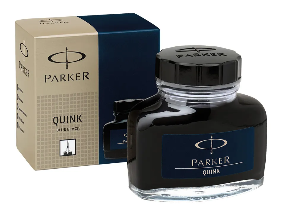 Encre parker bleue noire flacon 57ml