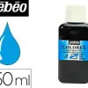 Encre pébéo colorex forte concentration vivacité couleur cyan flacon 250ml