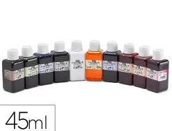 Encre pebeo colorex aquarelle forte concentration vivacite coloris assortis boite 10 flacons 45ml
