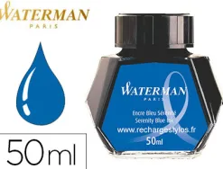 Encre waterman bleue flacon 50ml