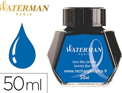 Encre waterman bleue flacon 50ml