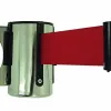Enrouleur mural economique viso polypropylene inox recepteur mural et fixation inclus longueur 2m sangle rouge