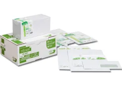 Enveloppe gpv c5 bande de protection 80g recycles 162x229 blanche boite de 200