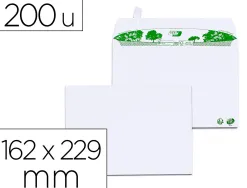 Enveloppe gpv c5 bande de protection 80g recycles 162x229 blanche boite de 200