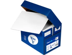 Enveloppe blanche clairefontaine bande de protection 90g fenetre 45 162x229mm blanche boite de