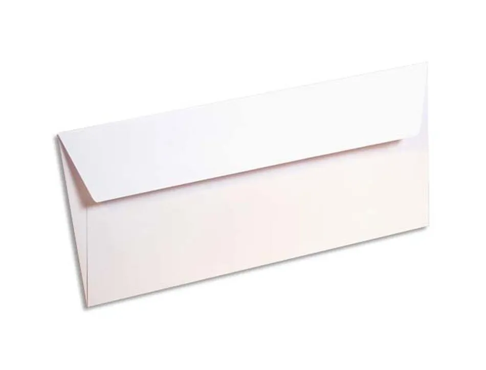 Enveloppe clairefontaine pollen 110x220mm 120g coloris blanc étui 20 unités