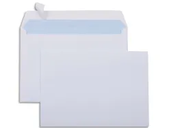 Enveloppe économique c5 162x229mm 80g adhésive coloris blanc boîte 500 unités