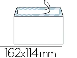 Enveloppe économique c6 114x162mm 80g adhésive coloris blanc boîte 500 unités