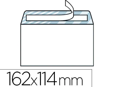 Enveloppe économique c6 114x162mm 80g adhésive coloris blanc boîte 500 unités