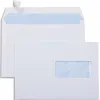 Enveloppe économique c5 162x229mm 80g adhésive fenêtre 45x100mm coloris blanc boîte 500 unités