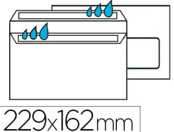 Enveloppe économique c5 162x229mm 80g autocollante fenêtre 45x100mm coloris blanc boîte 500 unités