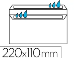 Enveloppe économique dl 110x220mm 80g autocollante coloris blanc boîte 500 unités