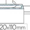 Enveloppe économique dl 110x220mm 80g adhésive fenêtre 35x100mm coloris blanc boîte 500 unités