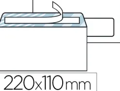 Enveloppe économique dl 110x220mm 80g adhésive fenêtre 35x100mm coloris blanc boîte 500 unités