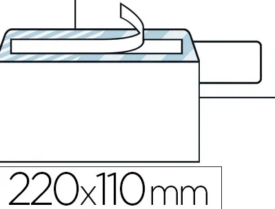 Enveloppe économique dl 110x220mm 80g adhésive fenêtre 35x100mm coloris blanc boîte 500 unités