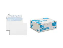 Enveloppe gpv c6 114x162mm 90g adhésive fermeture rapide sécurisée définitive blanche boîte 500 unités