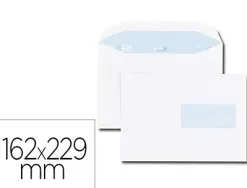 Enveloppe gpv c5 162x229mm 80g gommée mécanisable fenêtre 45x100mm boîte 500 unités
