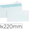 Enveloppe gpv économique vélin blanc 75g dl 110x220mm adhésive fenêtre 45x100mm paquet 50 unités