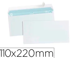 Enveloppe gpv économique vélin blanc 75g dl 110x220mm adhésive fenêtre 45x100mm paquet 50 unités