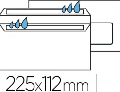 Enveloppe gpv dl+ 112x225mm 90g adhésive fermeture rapide sécurisée définitive fenêtre 45x100mm blanche boîte 100 unités
